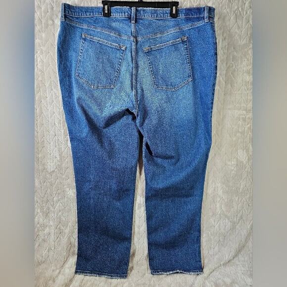 Abercrombie & Fitch Curve Love 90s Straight Jeans Womens 24 37" Ultra High Rise - Picture 2 of 9